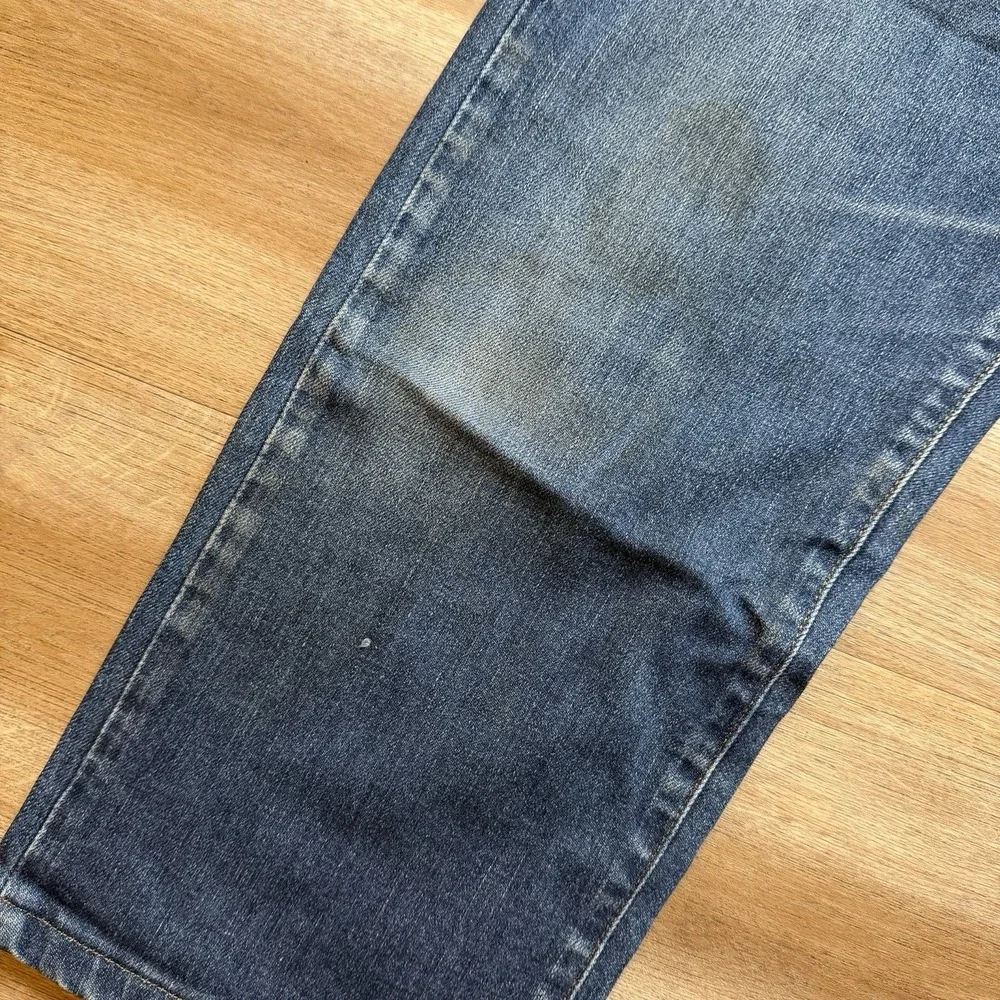 Diesel Jeans Men 30x24 Blue Regular Straight Leg Dirty Wash Denim (Tagged‎ 33)